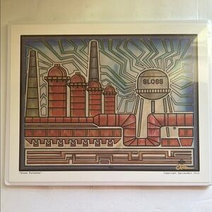 Sloss Furnaces Art Print - Signed
